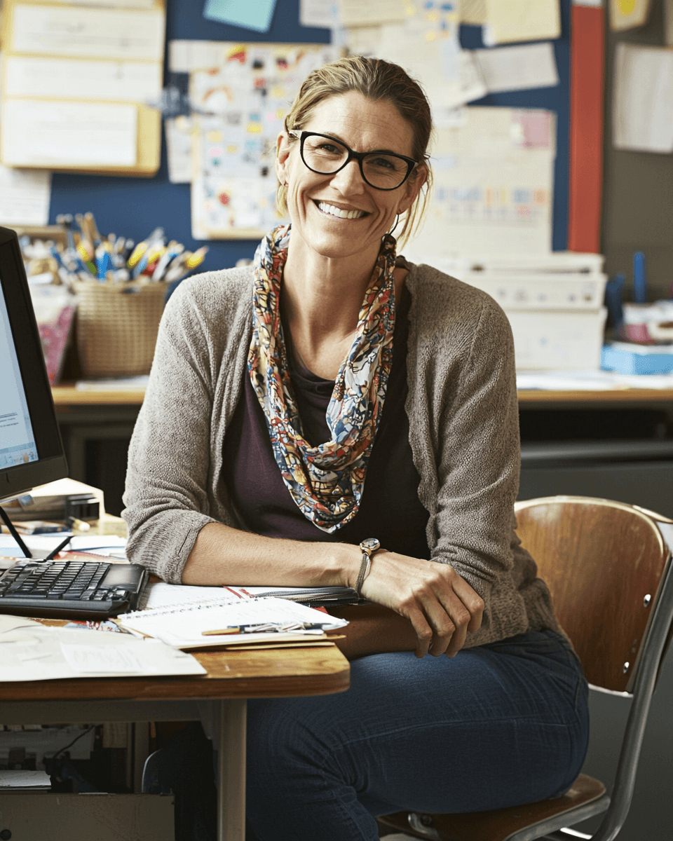 Teacher in classroom